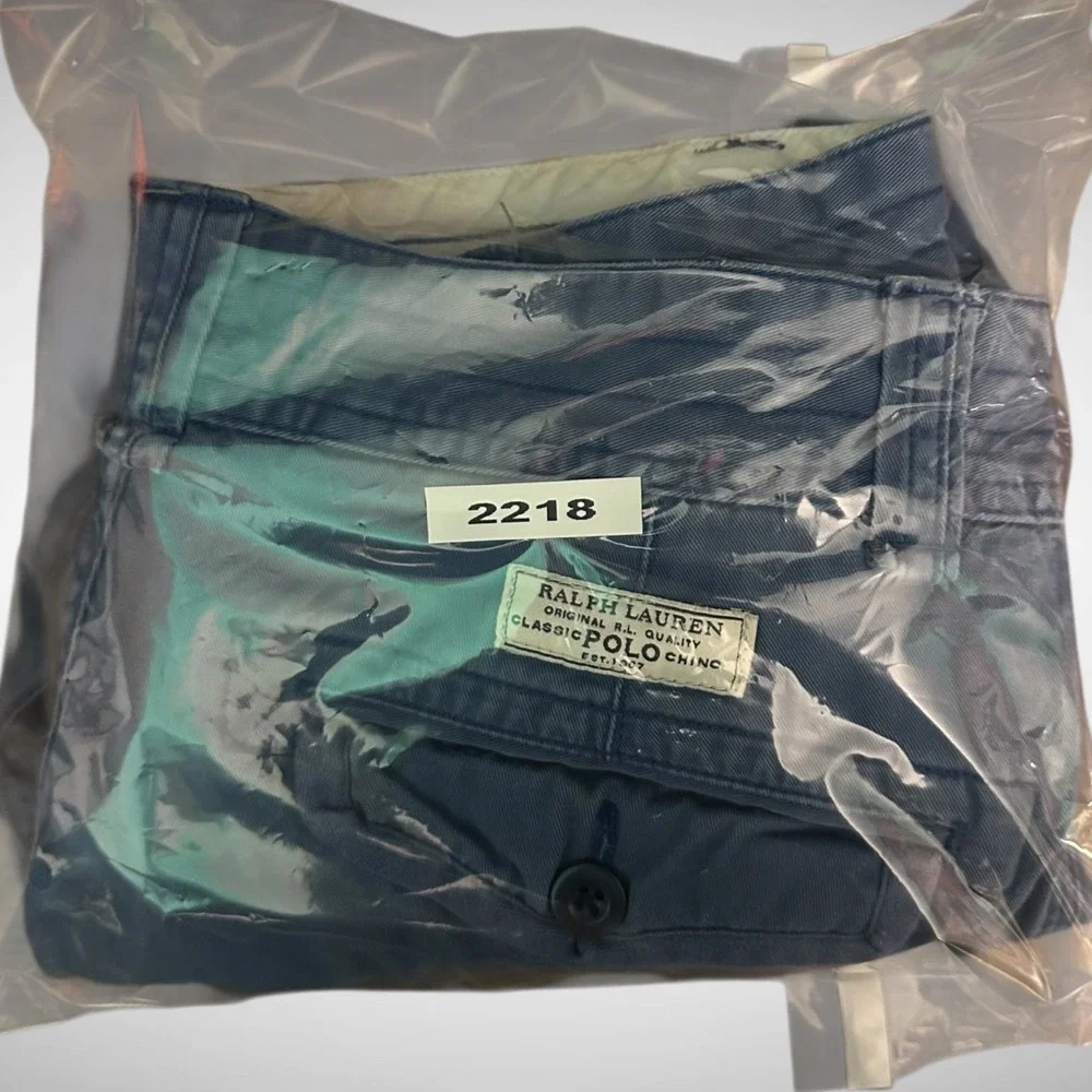 Polo Ralph Lauren cargo shorts mens 32 solid blue outdoor hiking y2k utility